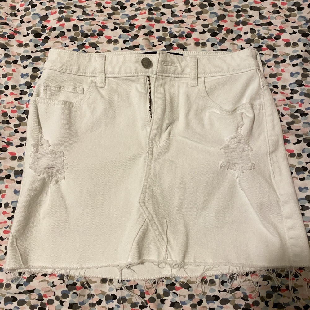 Hollister White High Rise Skirt